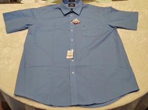 Neu STAFFORD Kleid Shirt Herren groß & groß Größe 18 blau faltenfrei Scotchgard - Bild 1 von 10