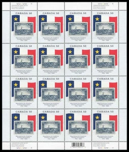 Canada Stamp SHEET#2119 - Grand-Pré stamp of 1930 and Acadian flag (2005) 50¢ - Picture 1 of 1