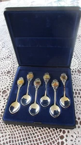 Cased Souvenir Spoons x6 Australian Animals Silver plate,Perfection Cameo Aus - Picture 1 of 15