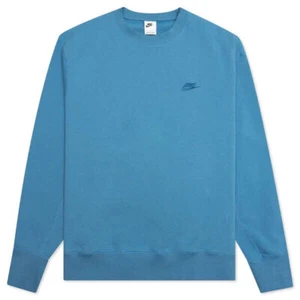 Nike Sportswear Classic Fleece Dutch Blue/Brigade Blue Sweatshirt $90 L-4XL - Picture 1 of 3