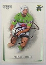 JARROD CROKER CANBERRA RAIDERS 2019 ELITE NRL SIGNED CARD
