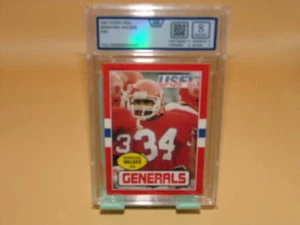 GRADED 1985 TOPPS USFL HERSCHEL WALKER FOOTBALL CARD CGA 8 GENERALS - Picture 1 of 1