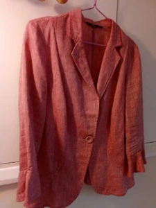 ~PER UNA Linen Blend Lightweight Smart Taillored Blazer Size 12 - Picture 1 of 6