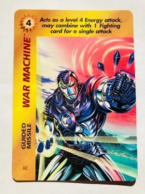 1995 X-men War Machine ' 95 Over Power Trading Card Game No. 4 Rare F/S - Image 1 of 4
