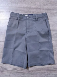 Lands End Shorts Boys Size 10 Gray Active Chino Shorts School Uniform - Picture 1 of 9