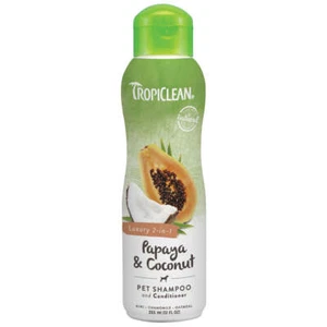 TropiClean Papaya and Coconut Shampoo And Conditioner For Dogs - Picture 1 of 5