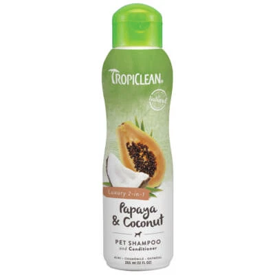 TropiClean Papaya and Coconut Shampoo And Conditioner For Dogs - Image 1 of 3