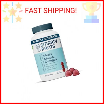 SmartyPants Multivitamínico para Hombres, Gomitas: Aceite de Pescado Omega 3 (EPA/DHA), Metilfol Foto 1 de 2