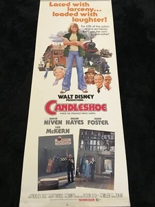 CANDLESHOE Original 1977 Disney Insert (14"x 36") Movie Poster Jodie Foster - Picture 1 of 7