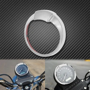 4'' Speedometer Gauge Bezel Covers Trim Ring Visor Fit For Harley Touring Dyna - Picture 1 of 12