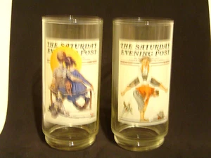 Rockwell Gläser PAAR #5 & 6 von 6 The SPOONERS, LEAPFROG 6" groß TOP SET - Bild 1 von 6