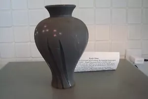 Vase. Handmade. Color Black. Made by Keith Chino - Picture 1 of 1