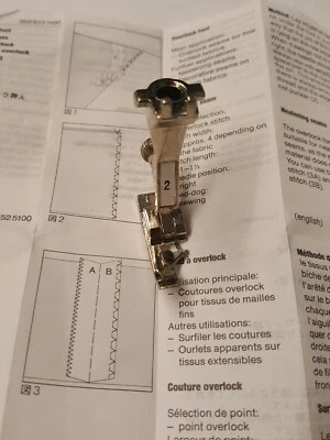 Bernina Overlock Foot  #2,  002577700 Genuine New Style - Image 1 of 3