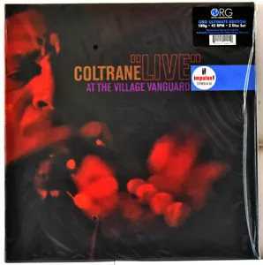 AUDIOPHILE ORG-IMPULSE COLTRANE Live Village Vanguard 180g 45rpm 2LP SET #167 SS - Picture 1 of 2