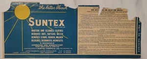 Label Suntex Bleach Can Philadelphia Pennsylvania *Damaged* - Picture 1 of 2