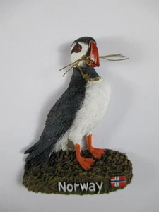 Norwegen Puffin Poly Magnet,Norway Skandinavien,Neu - Picture 1 of 4
