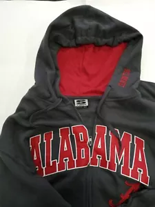 Nuova felpa con cappuccio NCAA Football Stadium University of Alabama maglione ZIPUP uomo 2XL - Foto 1 di 8