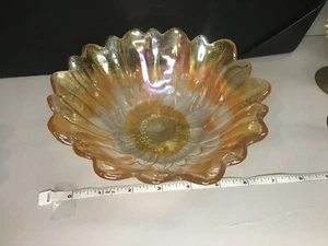 6er Set Indiana Glas Ringelblume Karneval Glasschalen mit Sonnenblumenmuster - Bild 1 von 4