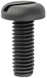 1K M6-1.0x16mm Slotted Pan Head Nylon Lic. Plate Screws - Picture 1 of 1
