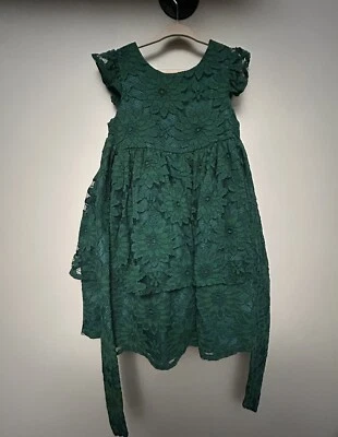 Vestido de vacaciones Dillards Laura Ashley Deep para niña talla 5 usado en excelente estado Foto 1 de 4