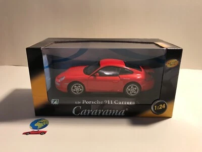 Cararama Porsche 911 Carrera S, modello scala (1:24 - 1:25), vintage (1171) - Immagine 1 di 4