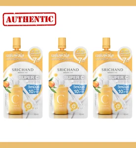 X3 Travel Size Srichand Super C Suero Intenso Iluminador 10 ml Reduce Manchas Oscuras - Imagen 1 de 4