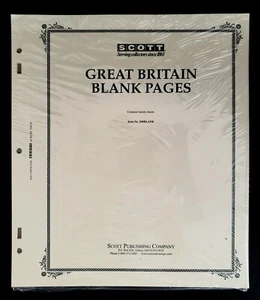 (2) packs of SCOTT Great Britain BLANK Pages - Item No. 200BLANK - READ - Picture 1 of 1