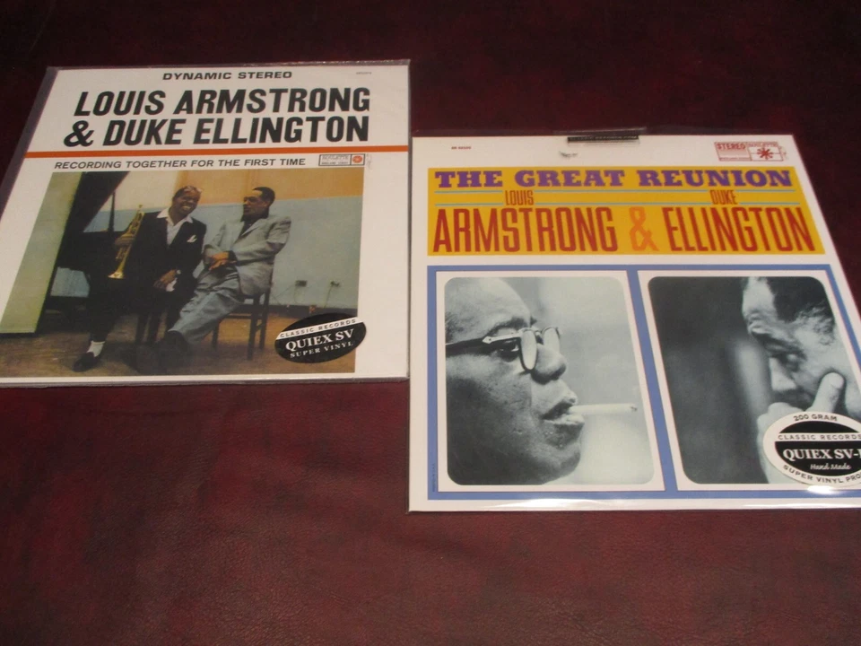LOUIS ARMSTRONG ELLINGTON VERIFIED CLASSIC RECORDS AUDIOPHILE RARE 200/180G SET - Image 1 of 1