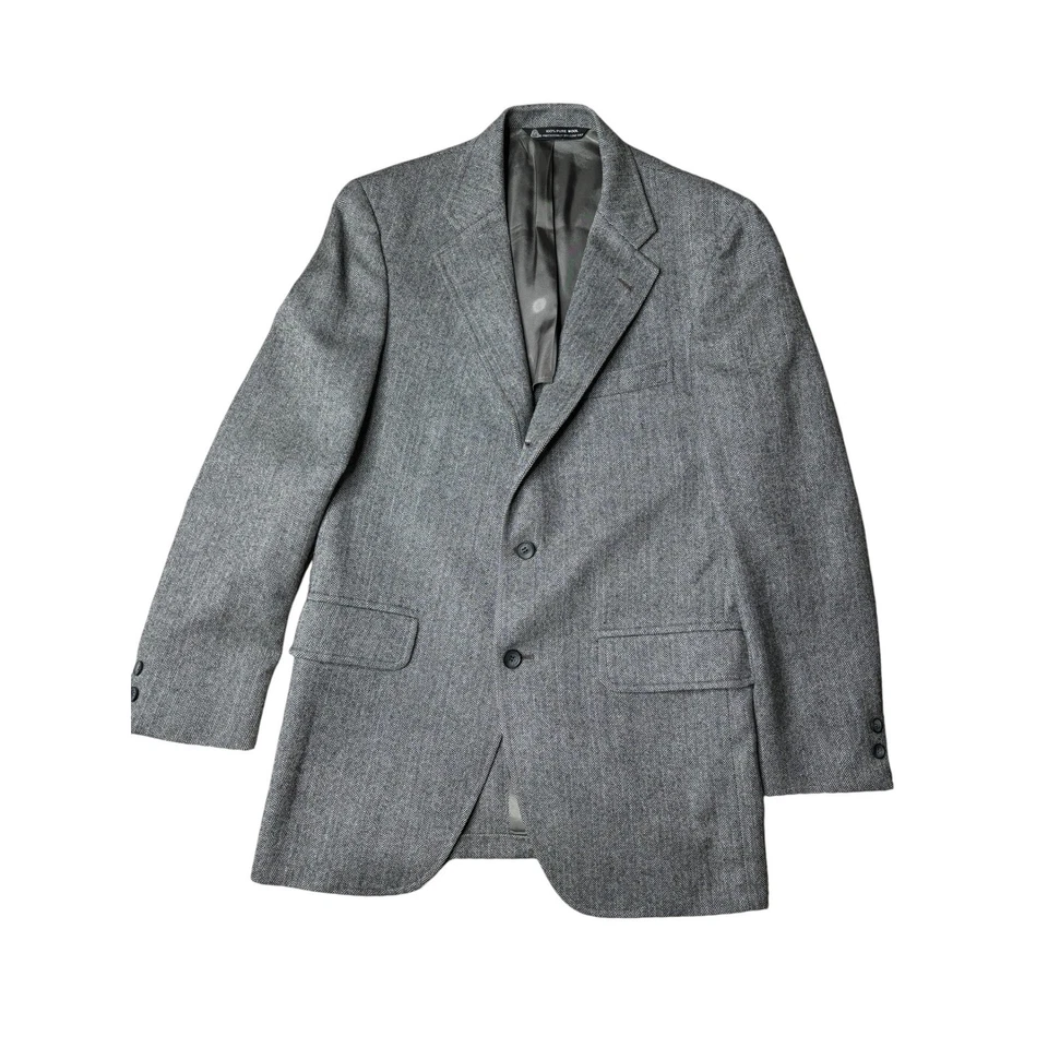 J.S. A. Bank Pure Wool Herringbone Blazer Sport Coat Menswear - Image 1 of 4