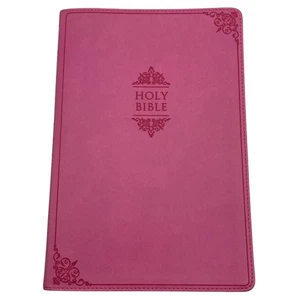 NIV Value Thinline HOLY BIBLE Large Print Pink Leathersoft Cover Zondervan 2017 - Bild 1 von 18