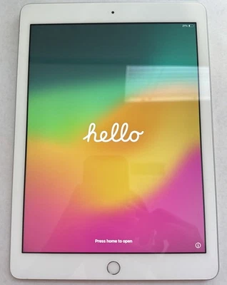 Apple iPad 6th Generation 9.7" 128GB Silver Wi-Fi Only A1893 iPadOS 17 Unlocked - Image 1 of 4