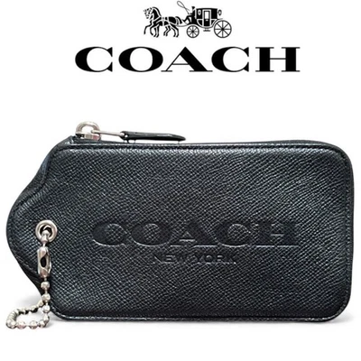 🌷 COACH 🌷 Black Tag Leather HANGTAG 🌷 MultiFunction Wristlet Wallet 🌷 F52928 - Image 1 of 4
