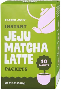 Trader Joe's 7.76 oz. JEJU MATCHA LATTE 10-Packets Instant Drink Mix *BB 7/2027* - Picture 1 of 2