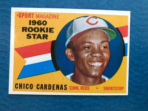 1960 Topps Baseball Sport Magazine Rookie Star Leo (Chico) Cardenas #119 (casi nuevo) - Imagen 1 de 2