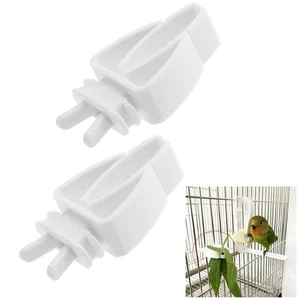 Vogelfutter-Clip Zubringer 2 Stück 50 X 30 X 15 Mm Einfache Handhabung - Picture 1 of 8