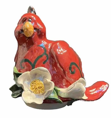 红鸟红鸟蜡烛罐顶饰人物我们的美国 38500 全新带盒 复古 — 第 1/4 张图片