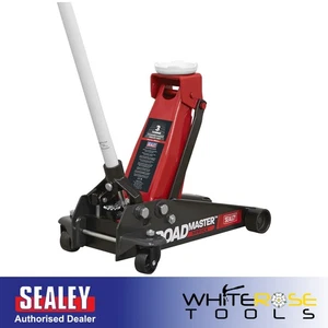 Sealey Trolley Jack 3 Ton Red Car Lift Heavy Duty Compact Hydraulic Garage - Picture 1 of 9