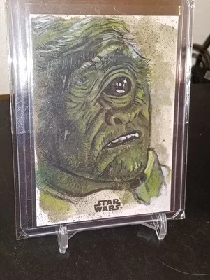 topps star wars gor Karresh sketch card by Steve alce 1/1 - Image 1 of 2