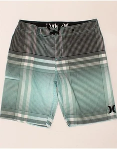 HURLEY Herren Badeshorts Large türkis kariert Polyester BK10 - Bild 1 von 4