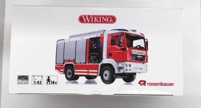 WIKING MAN TGM Rosenbauer AT fire truck 1/43 Minicar - Image 1 of 4