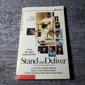 Stand and Deliver Nicholas Edwards 1989 First Scholastic Printing Movie Novel - Picture 1 of 8