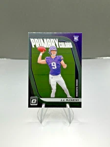2024 Panini Donruss Optic JJ McCarthy Rookie Primary Colors RC #20 Vikings - Picture 1 of 3