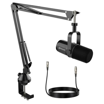 Dynamisches Mikrofon Kit XLR Studioaufnahme, verstellbarer Ständer, professio... - Bild 1 von 4