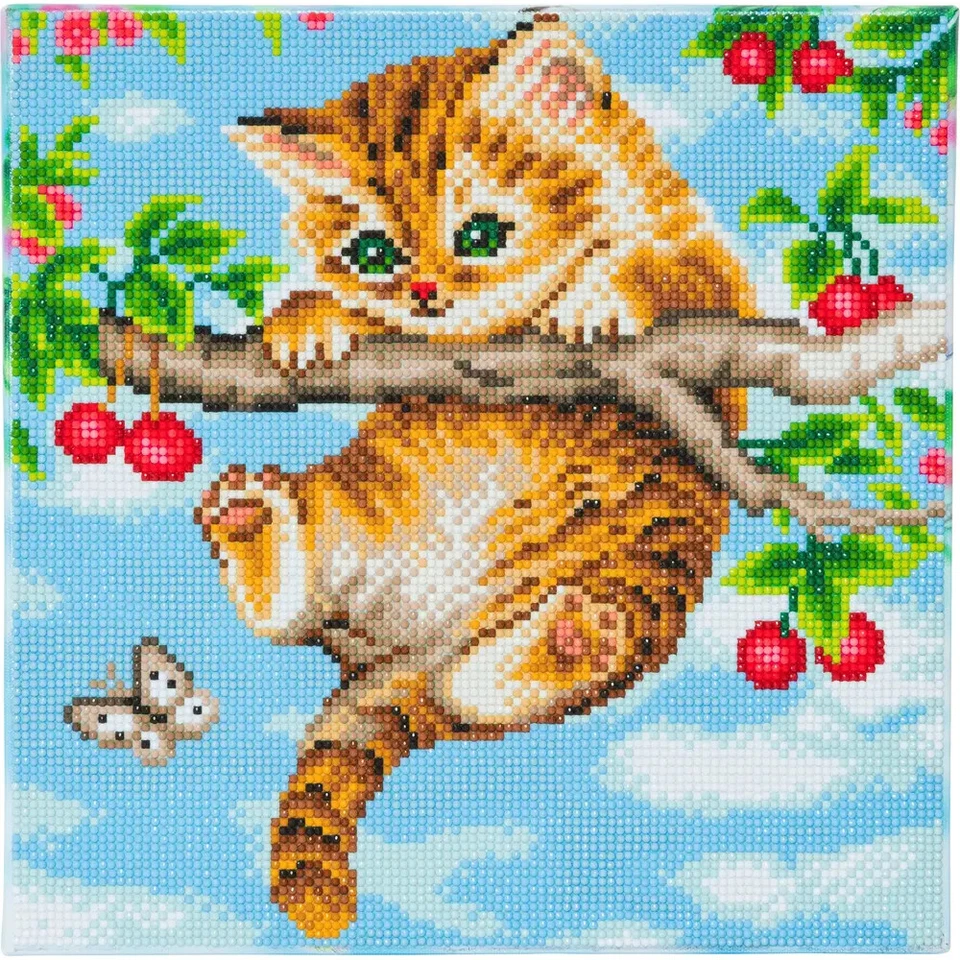 Craft Buddy Crystal Art Katze 30x30cm 24148097