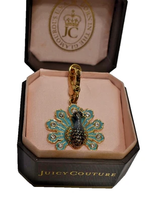 Juicy Couture Pavo Real Dije Dorado YJRUO260 ¡Nuevo En Caja! Foto 1 de 4