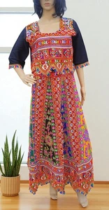 Gujarati Navratri Lehenga Choli Traditional Embroidered Mirror Work Garba Dress - Picture 1 of 12