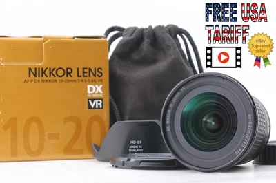 [Open Box] Nikon AF-P DX NIKKOR 10-20mm F4.5-5.6 G VR F Mount Lens From JAPAN - Image 1 of 4