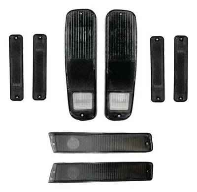 FORD Truck 8pc SMOKE F100 F150 F250 78 79 1978 1979 Tail Light Front Side Marker - Image 1 of 4