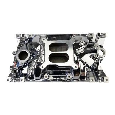 Edelbrock 2716-CP Chrome Plasma Perf EPS Manifold for Small-Block Chevy Vortec - Image 1 of 2