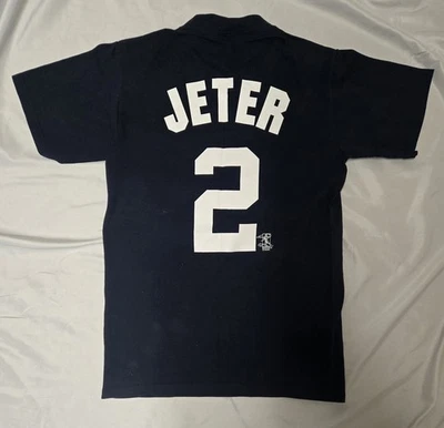 Camiseta Majestuosa Derek Jeter #2 de los Yankees de Nueva York - Para Hombre Pequeña MLB Jugadores Elección Foto 1 de 4